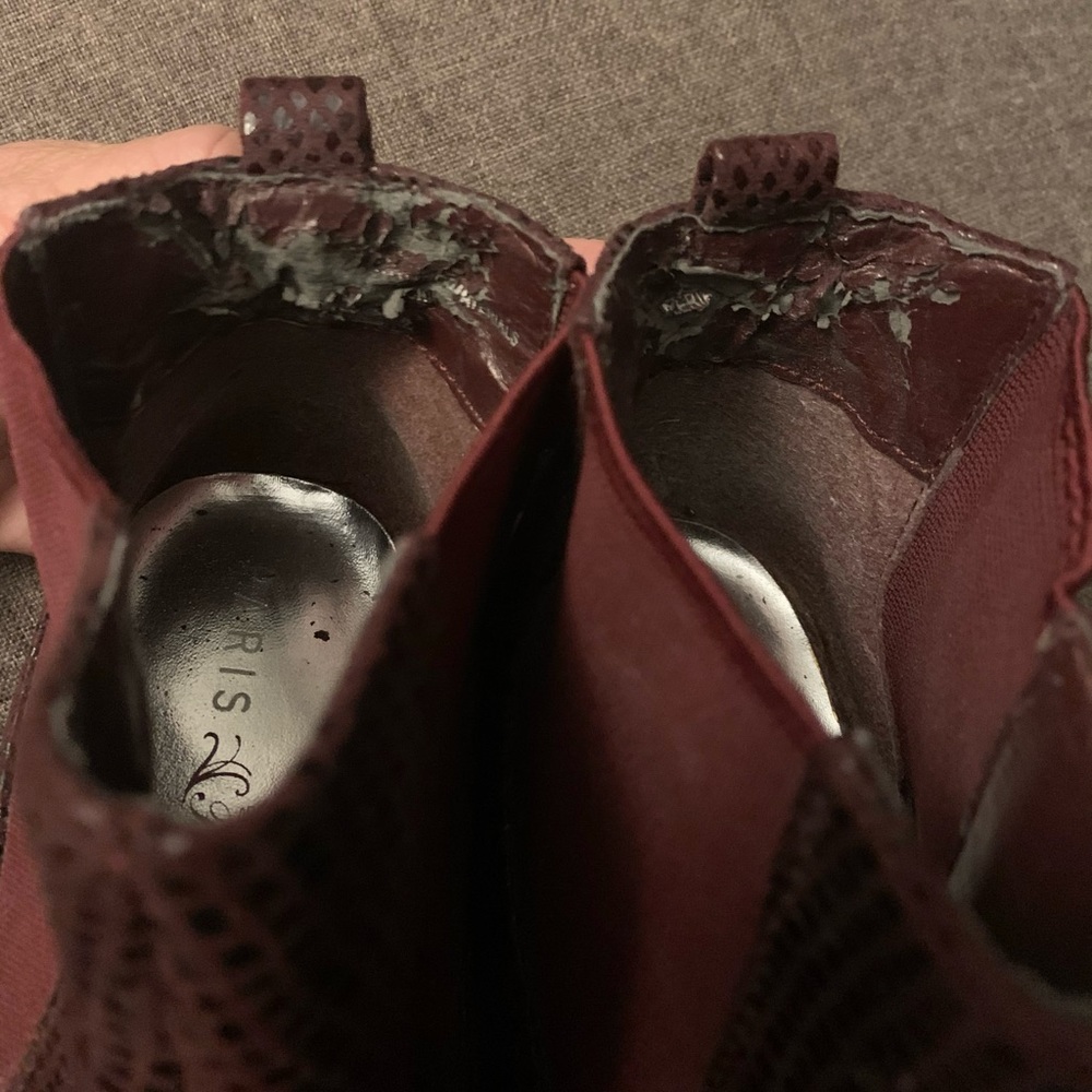 Maroon platform booties - Picture 5 of 5